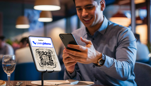 QR code ordering at the table