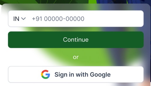 Quick customer login